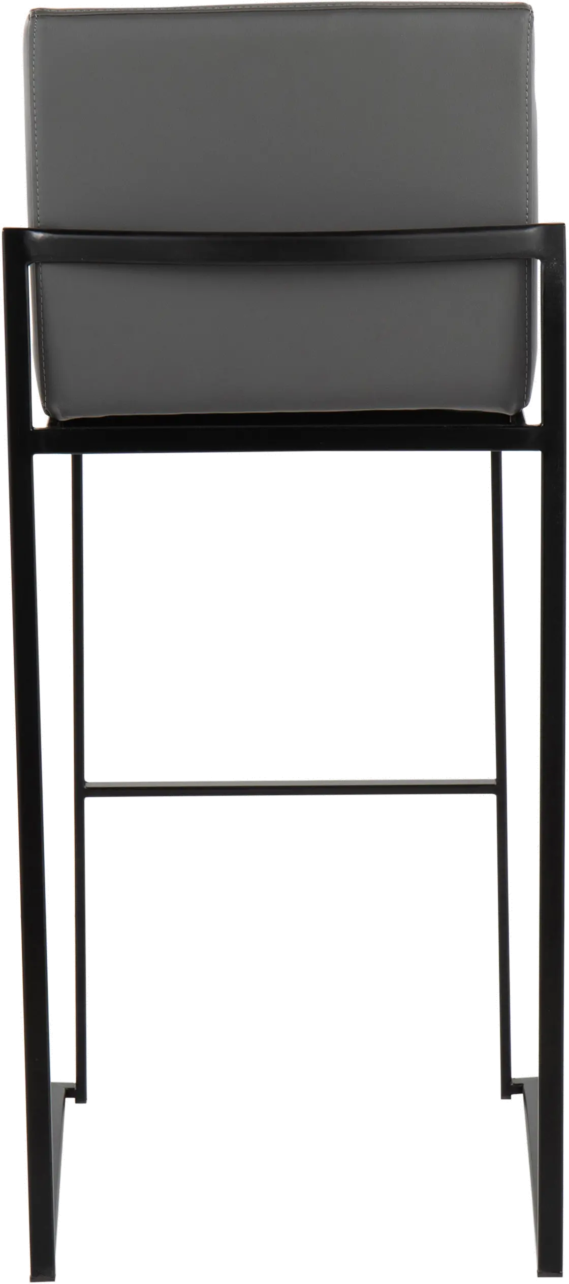 B30-FUJIHB BKGY2 Fuji Black and Gray Bar Stool, Set of 2-5