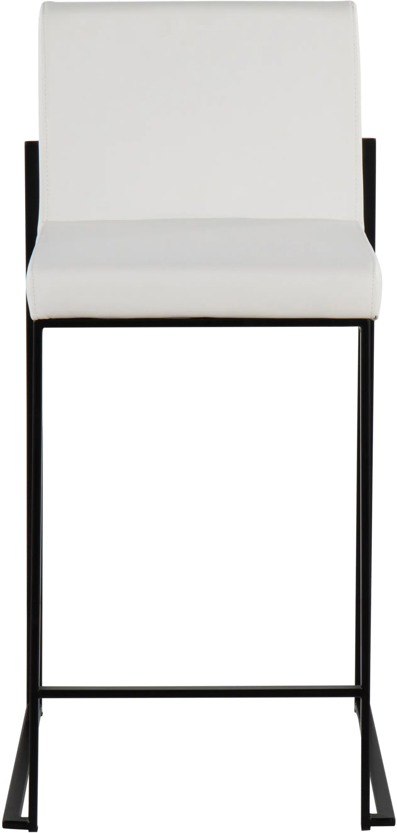 B26-FUJIHB BKW2 Fuji Black and White Counter Height Stool, Set of 2-3