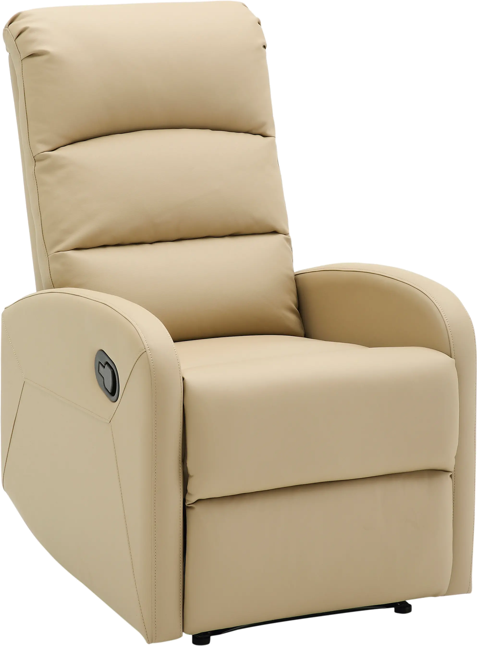 RCL-DORMI BG Dormi Beige Faux Leather Manual Recliner-3