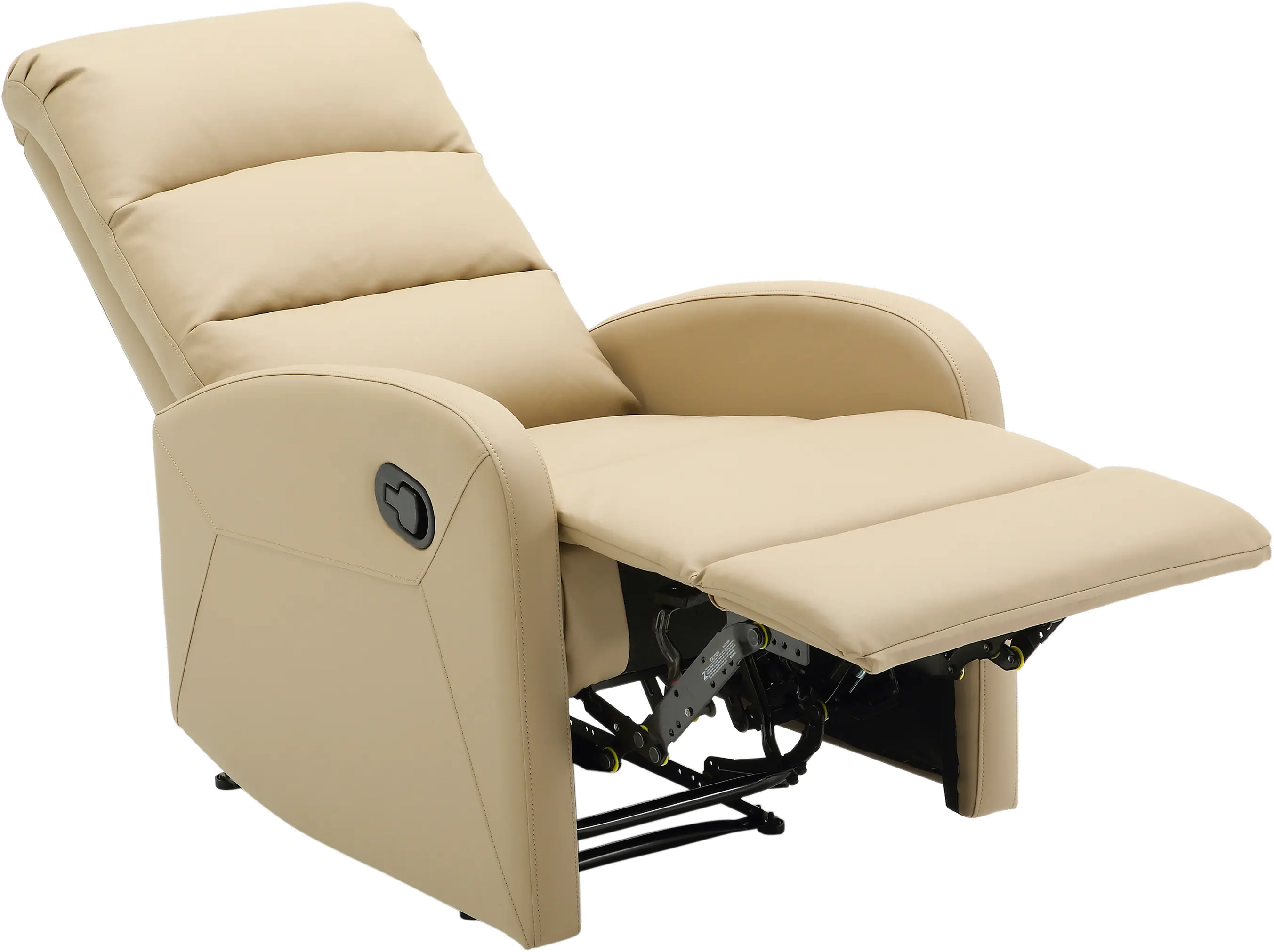 RCL-DORMI BG Dormi Beige Faux Leather Manual Recliner-4