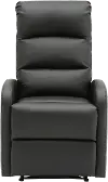 RCL-DORMI BK Dormi Black Faux Leather Manual Recliner