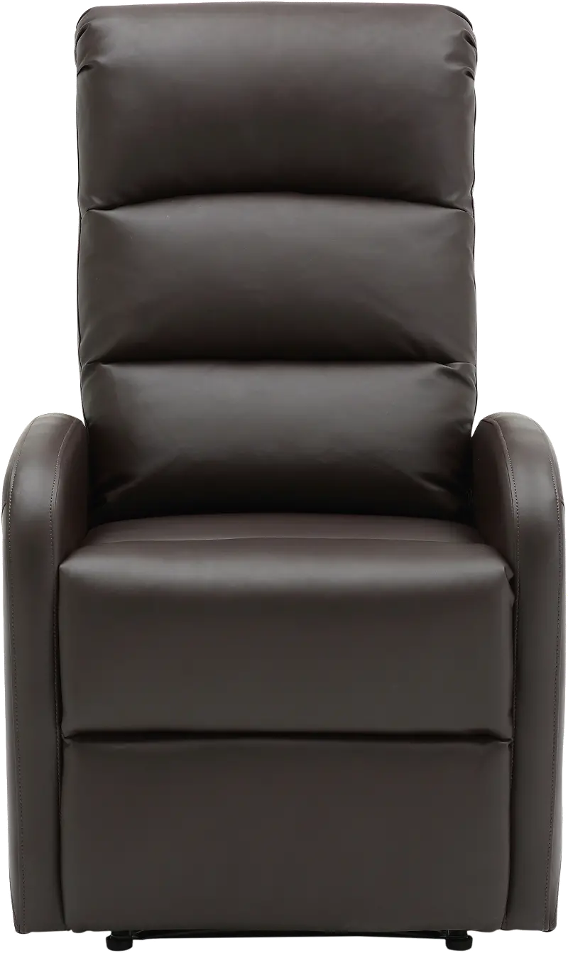 Dormi Brown Faux Leather Manual Recliner