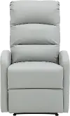 RCL-DORMI LGY Dormi Light Gray Faux Leather Manual Recliner