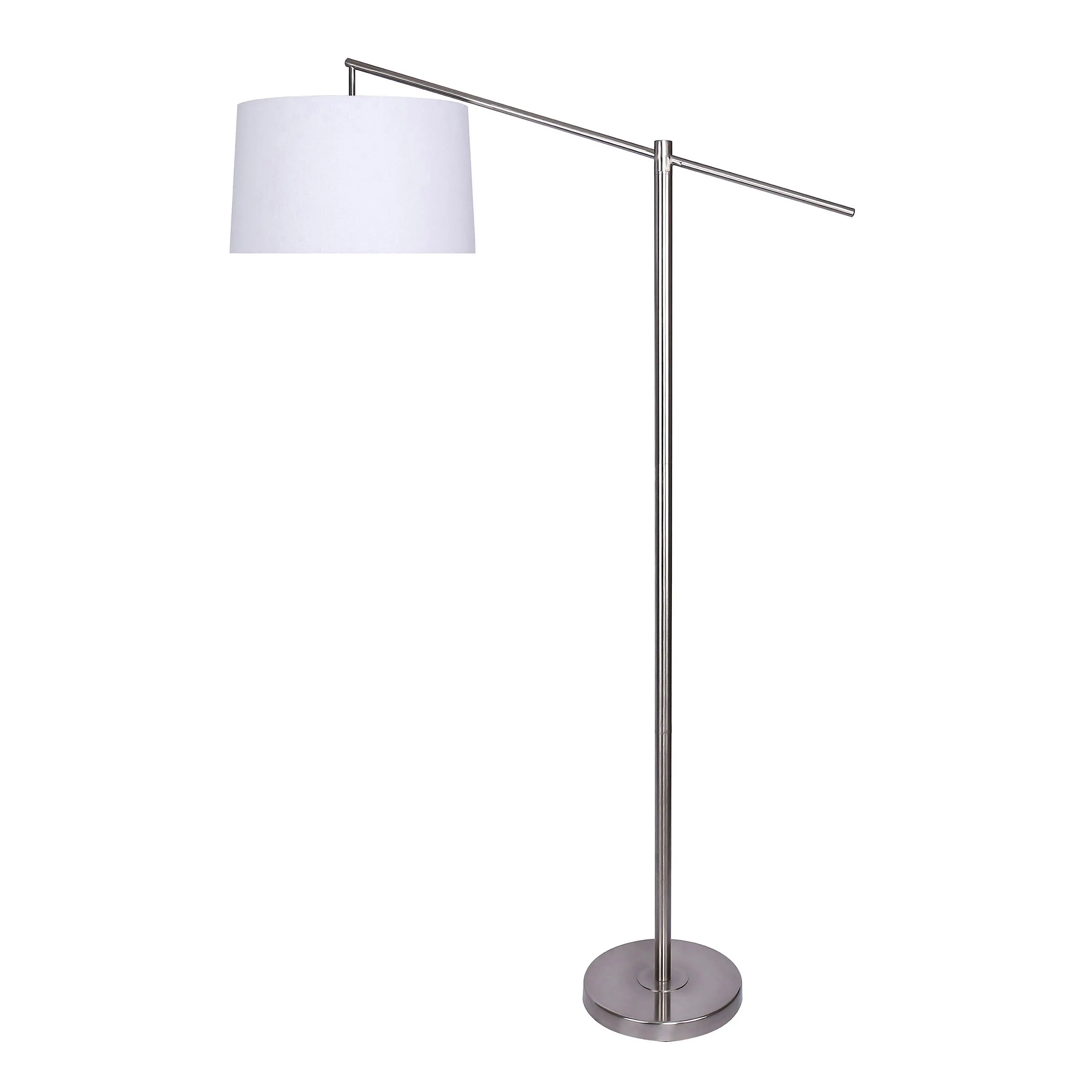 FL69-CASPR-DBL NIW Casper Minimal Nickel Floor Lamp-1