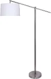 FL69-CASPR-DBL NIW Casper Minimal Nickel Floor Lamp