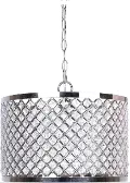 PL10-DANGLE-RBW NIK9 Dangles Polished Nickel Drum Pendant Light
