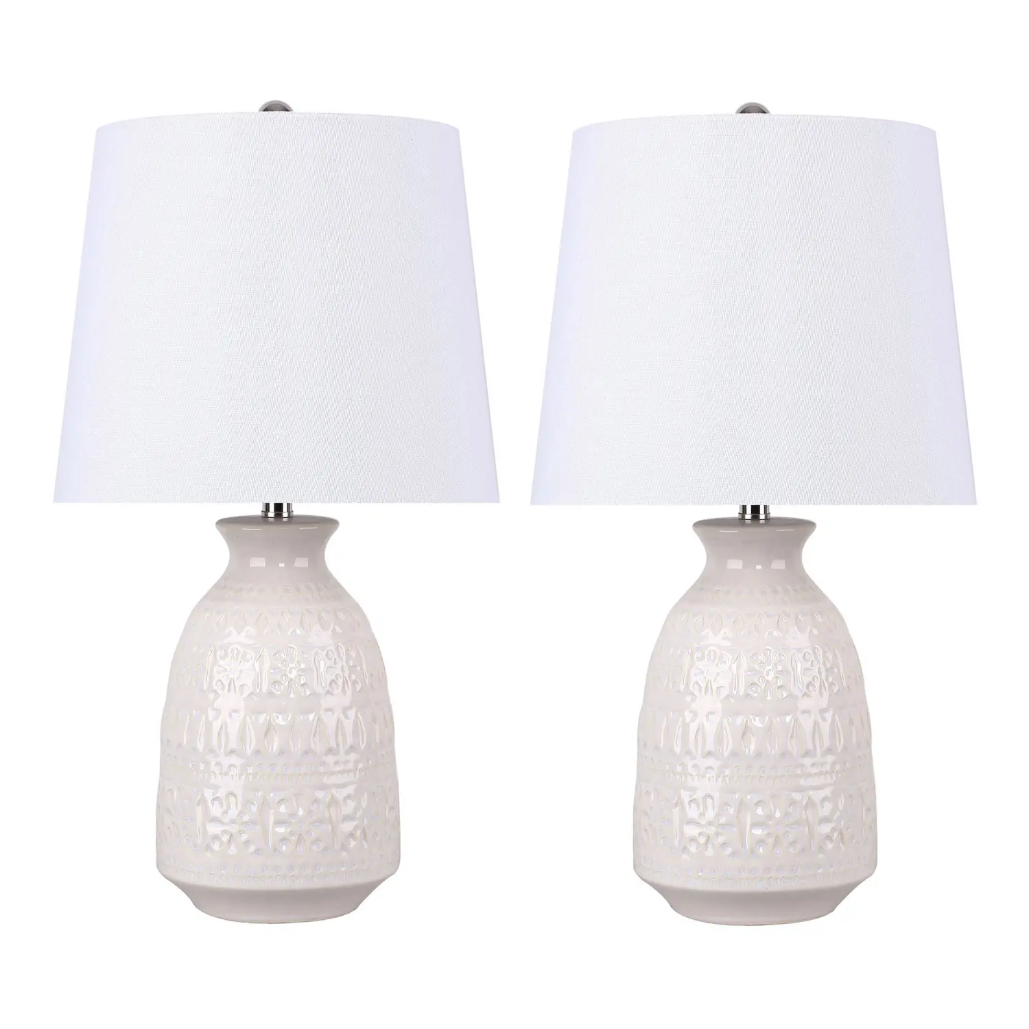 TL20-CLAUDIA-KTL WW2 Claudia Cream Ceramic Table Lamps, Set of 2-1
