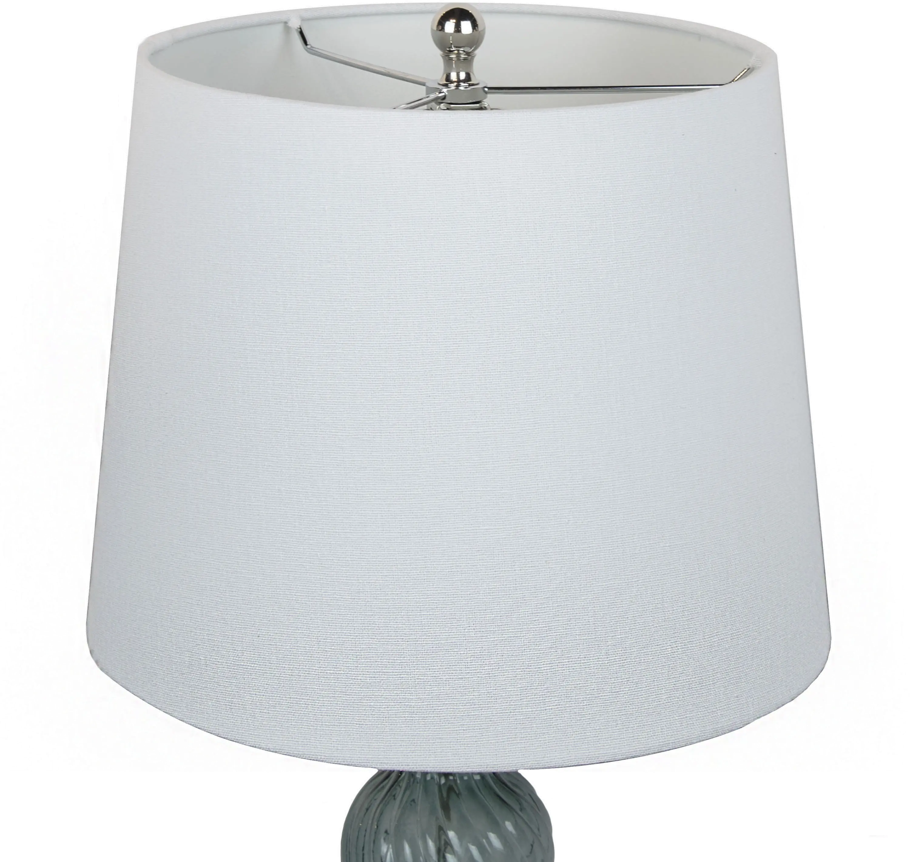 GVT25-GT-WINDSR-KTL TQW2 Windsor Smokey Turquoise Glass Table Lamps, Set of 2-3