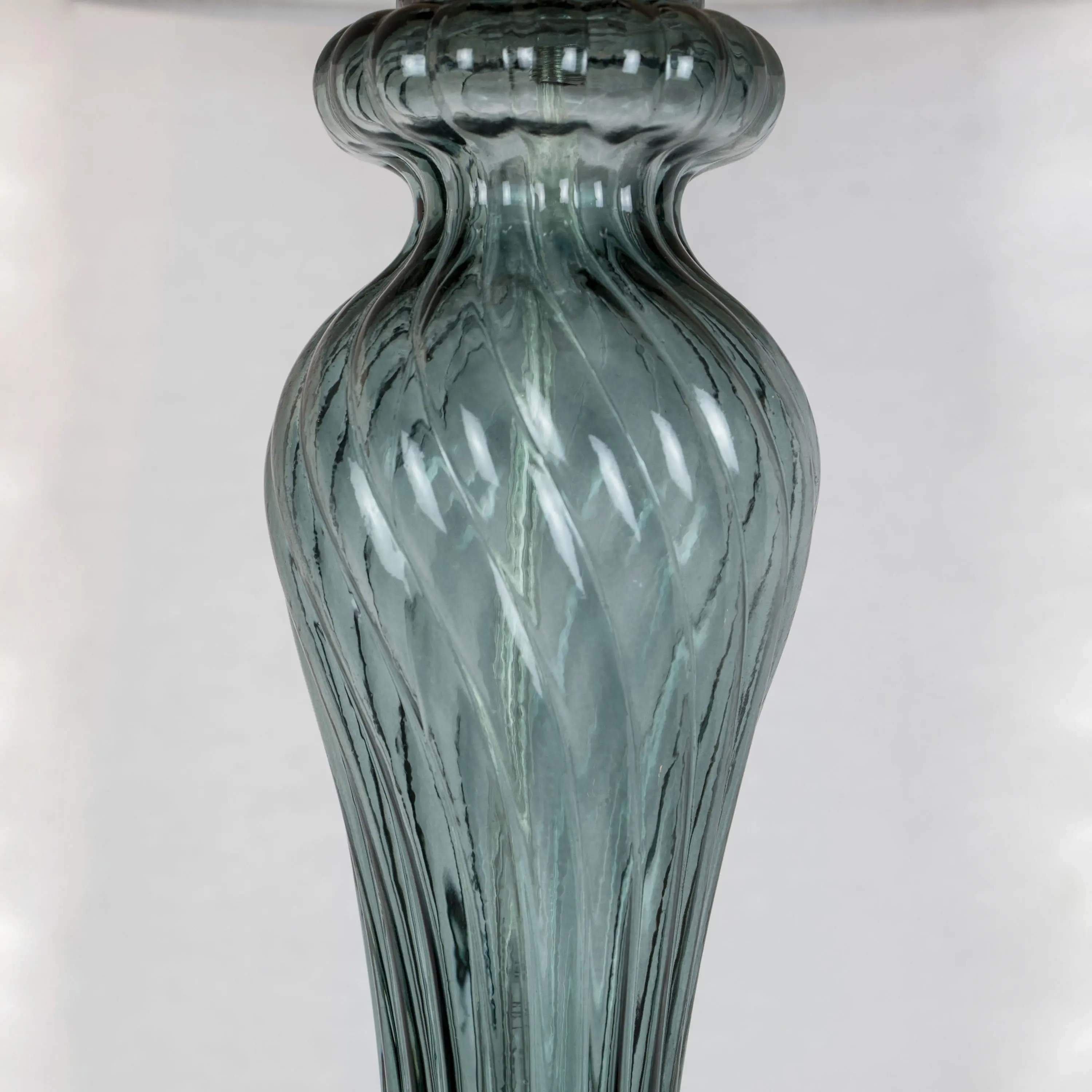 GVT25-GT-WINDSR-KTL TQW2 Windsor Smokey Turquoise Glass Table Lamps, Set of 2-4