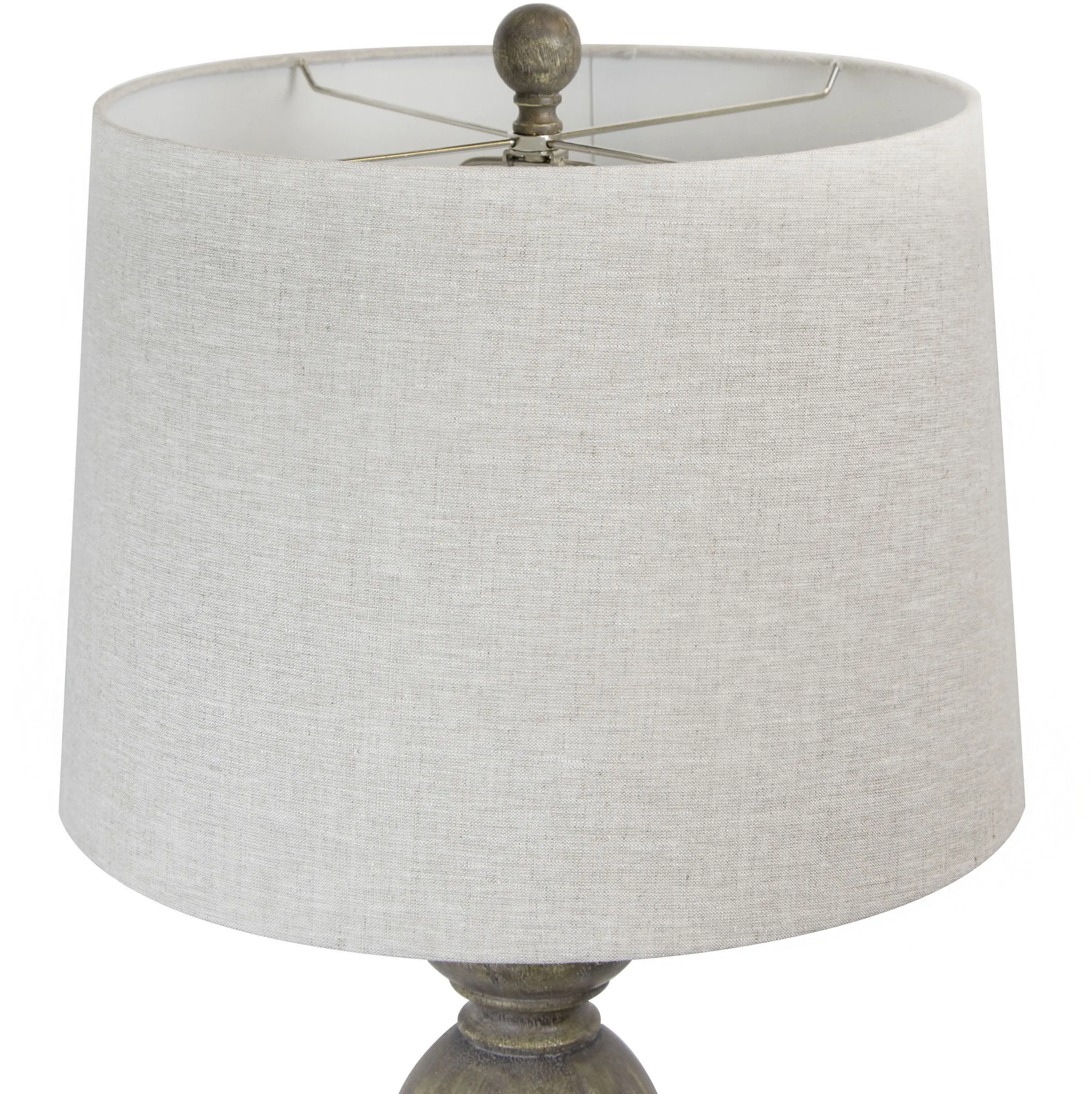 GVT32-PT-PEPPA-KTL GYNA2 Peppa Opal Grey Polyresin Table Lamps, Set of 2-3