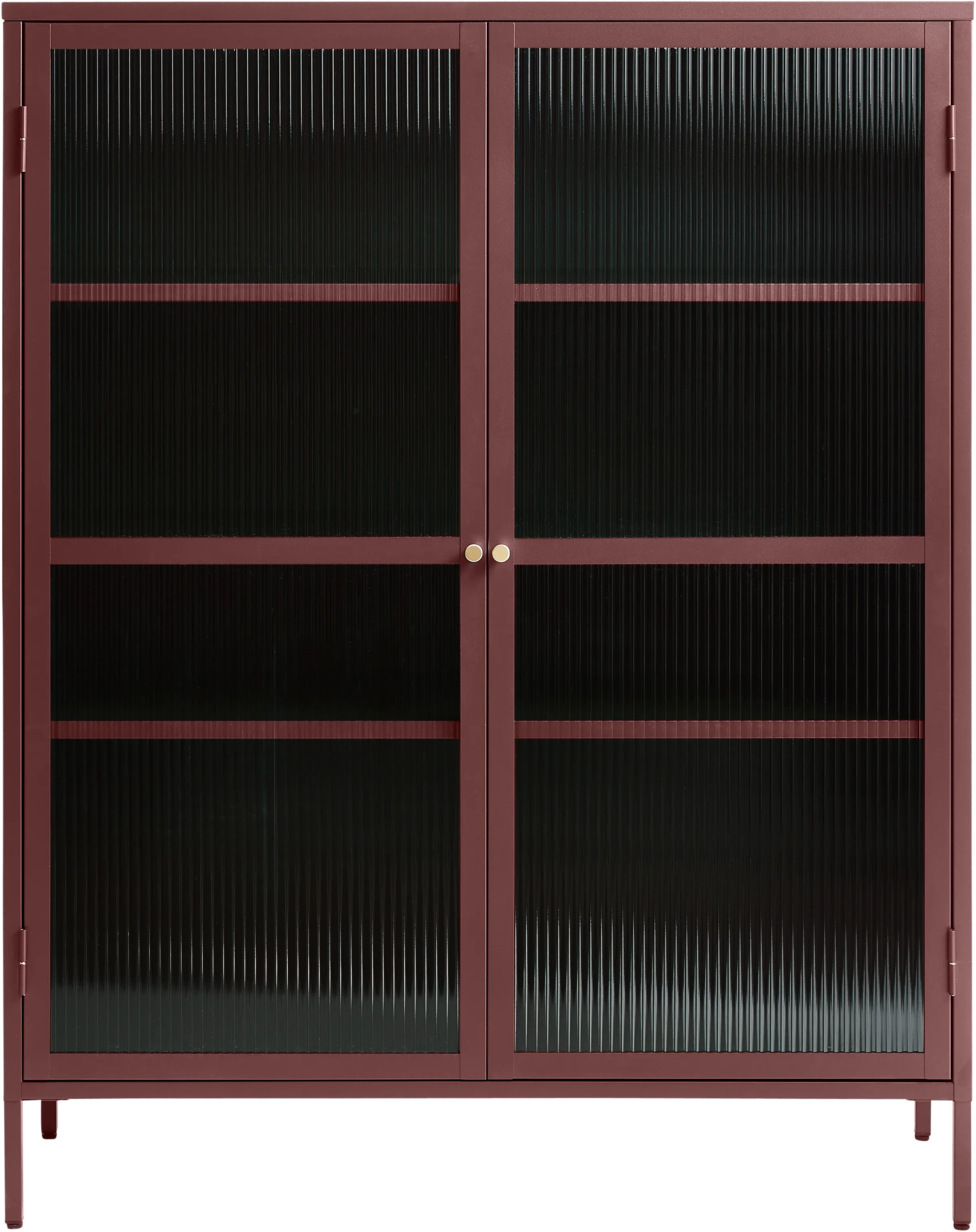 Bronco Red Metal & Glass 55 Tall Display Cabinet-2