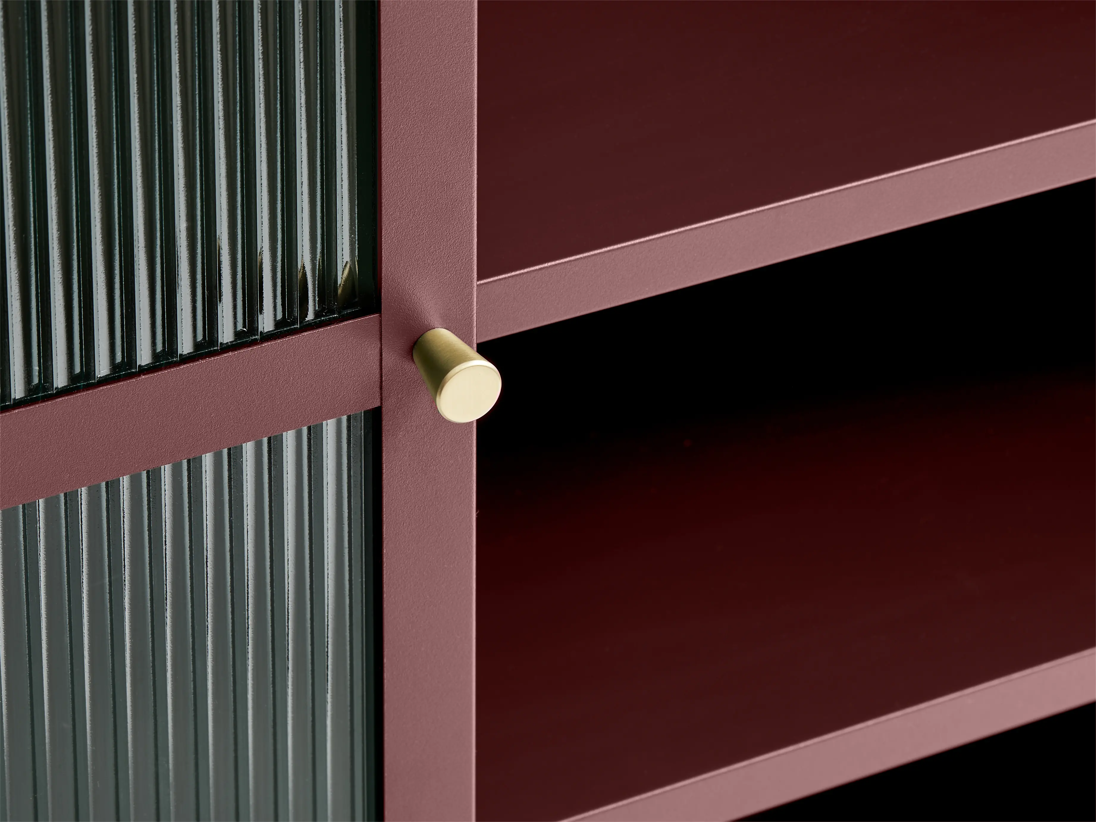 Bronco Red Metal & Glass 55 Tall Display Cabinet-6