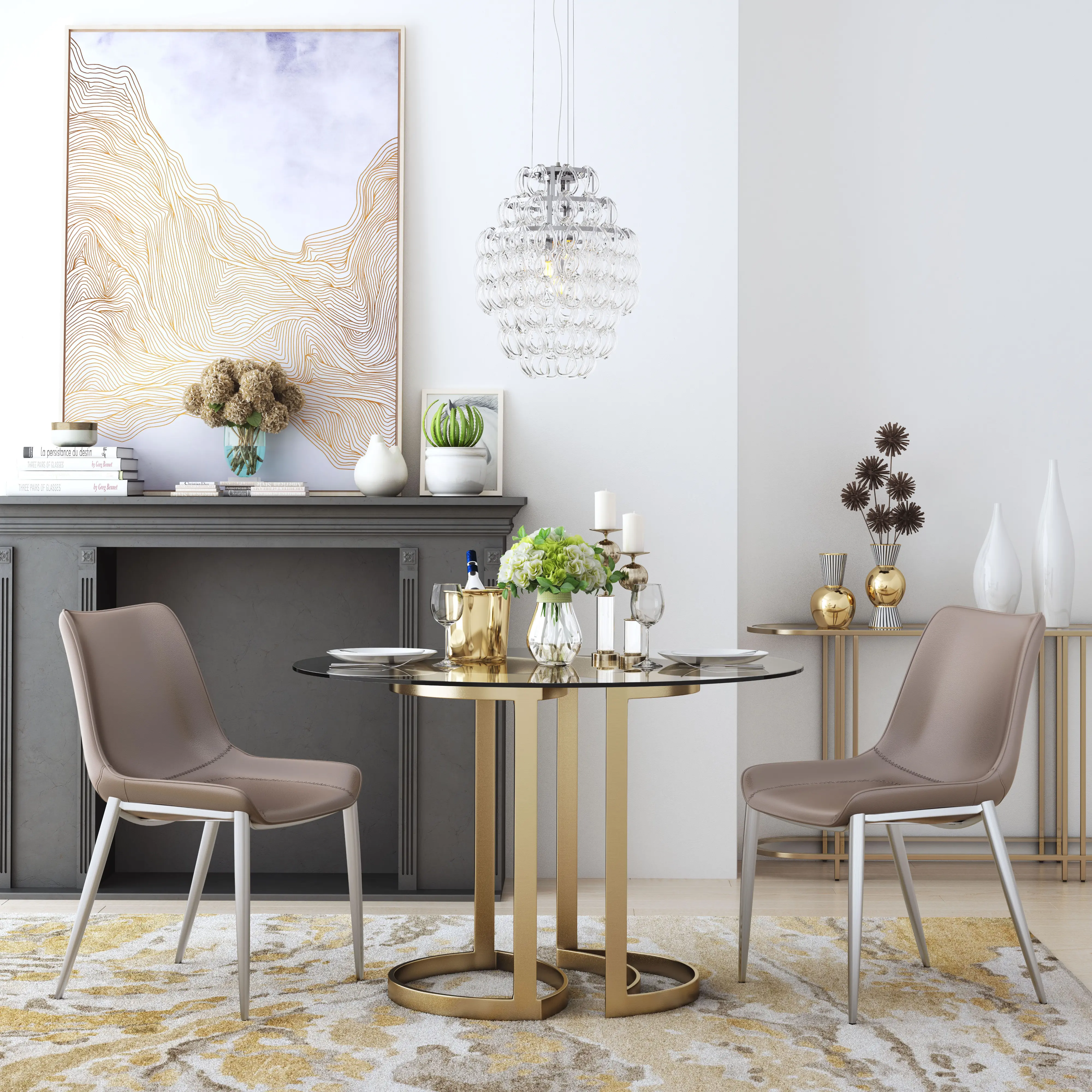 Magnus Gray Dining Room Chair, Set of 2-2