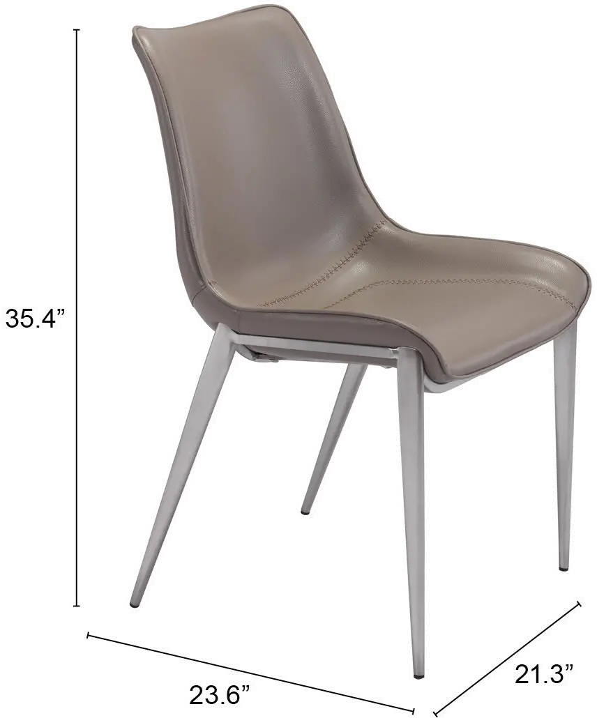 Magnus Gray Dining Room Chair, Set of 2-6