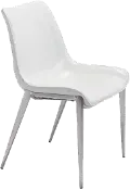 Magnus White Dining Chair, Set of 2