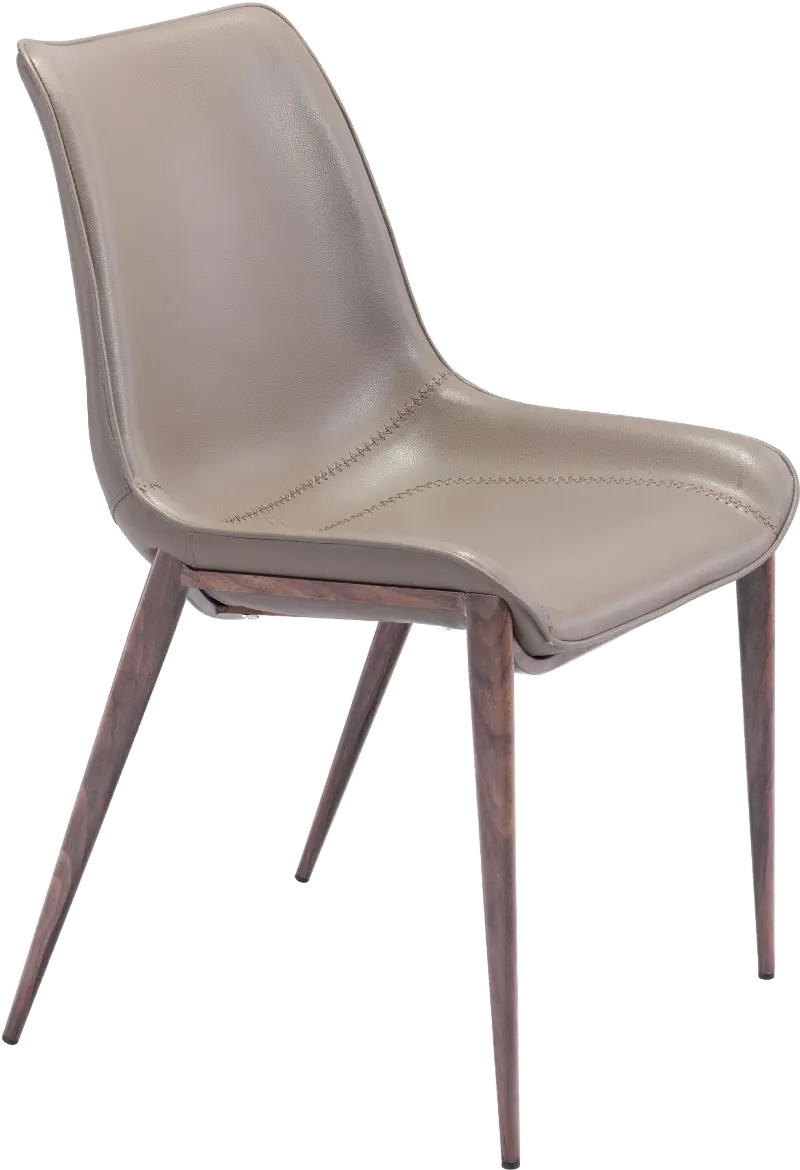 Magnus Gray and Walnut Dining Chair, Set of 2