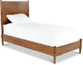 Robin Mid-Century Modern Brown Twin Platform Bed
