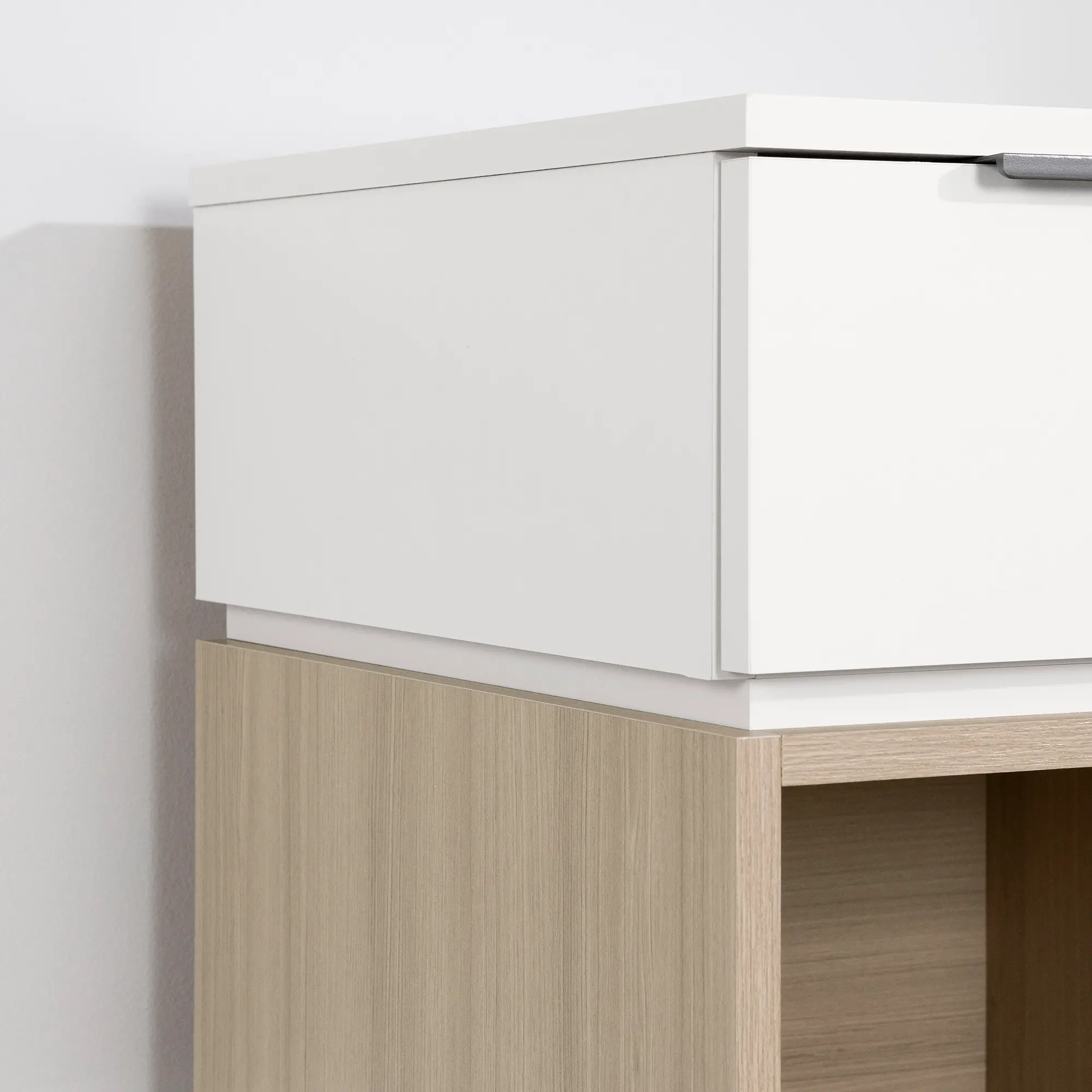 13980 Hourra Soft Elm and White Nightstand - South Shore-4
