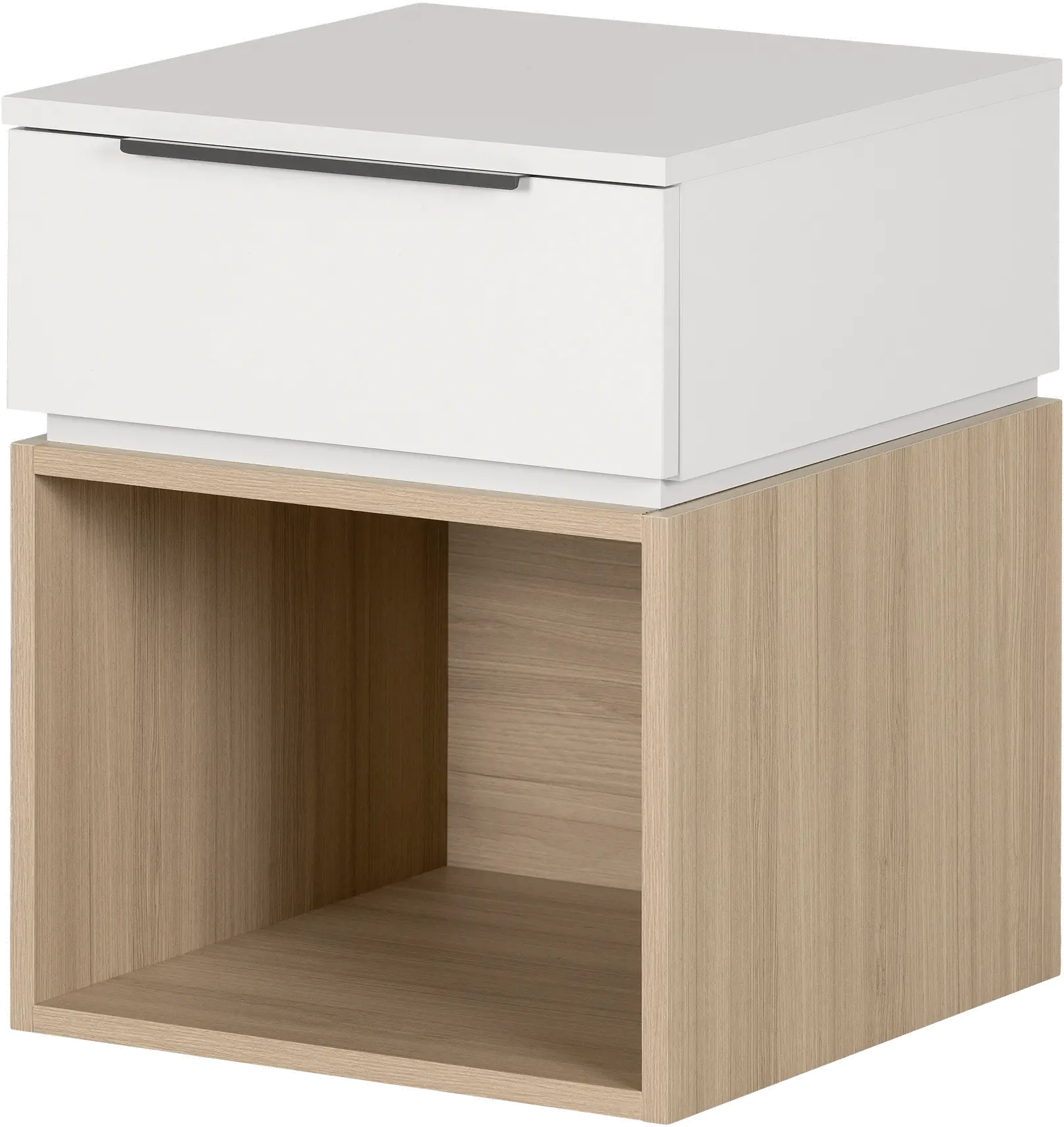 13980 Hourra Soft Elm and White Nightstand - South Shore-1