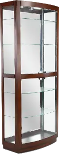 Curved Dark Brown Curio