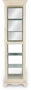 Weathered White Curio Cabinet