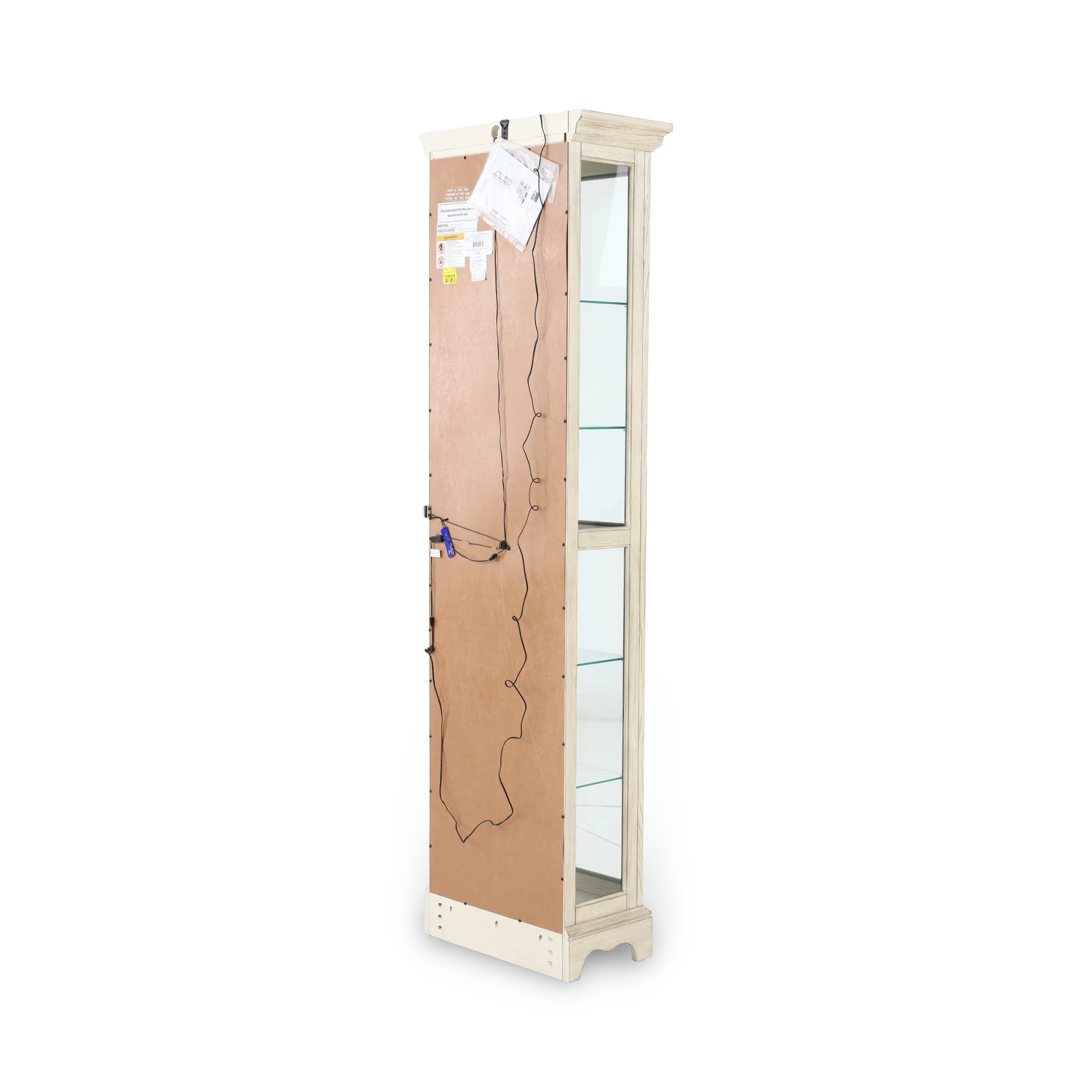 Weathered White Curio Cabinet-6