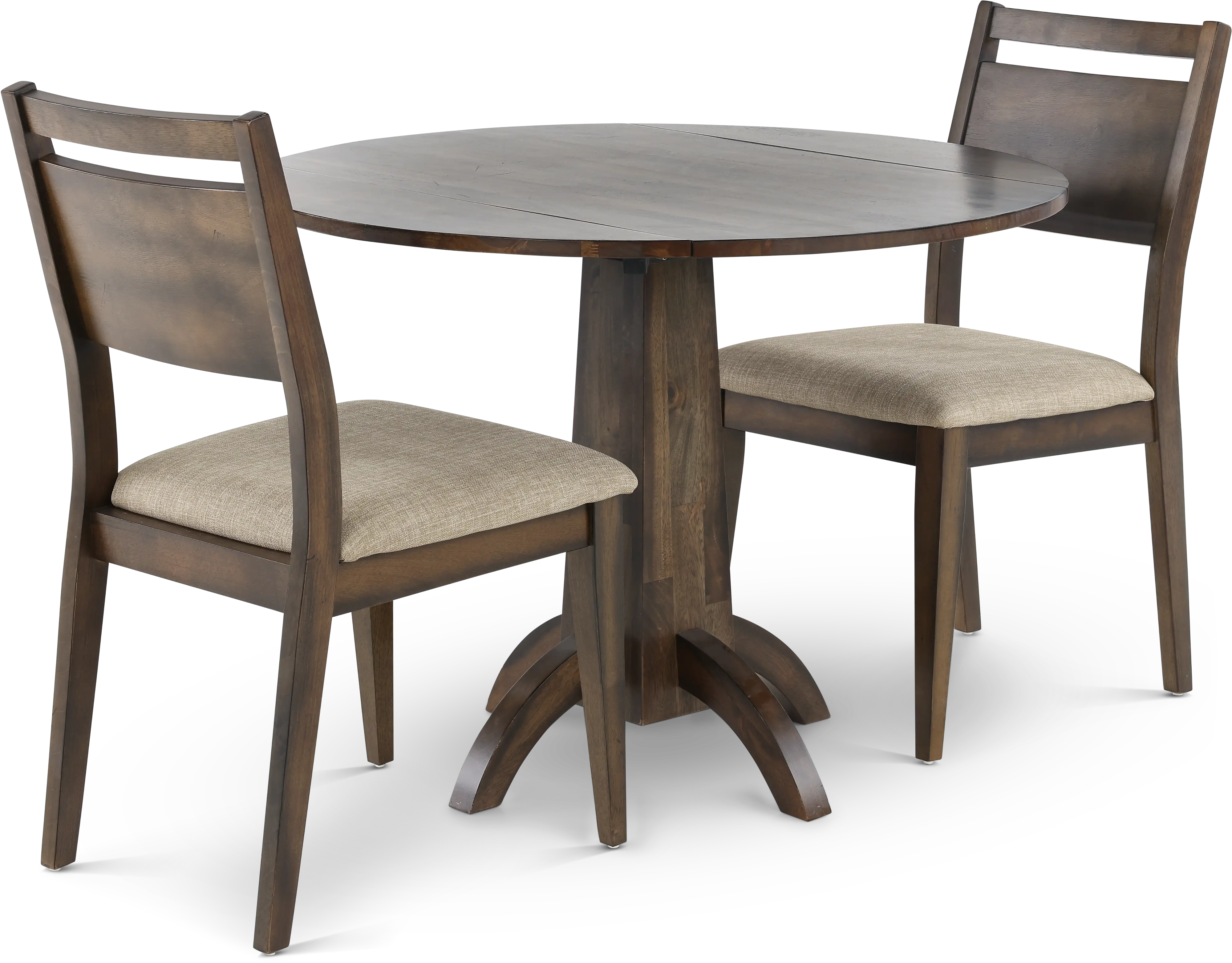 Zoey Dark Brown 3 Piece Dining Room Set-5