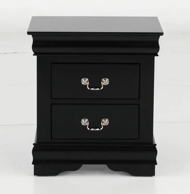 Louis Black Nightstand-5