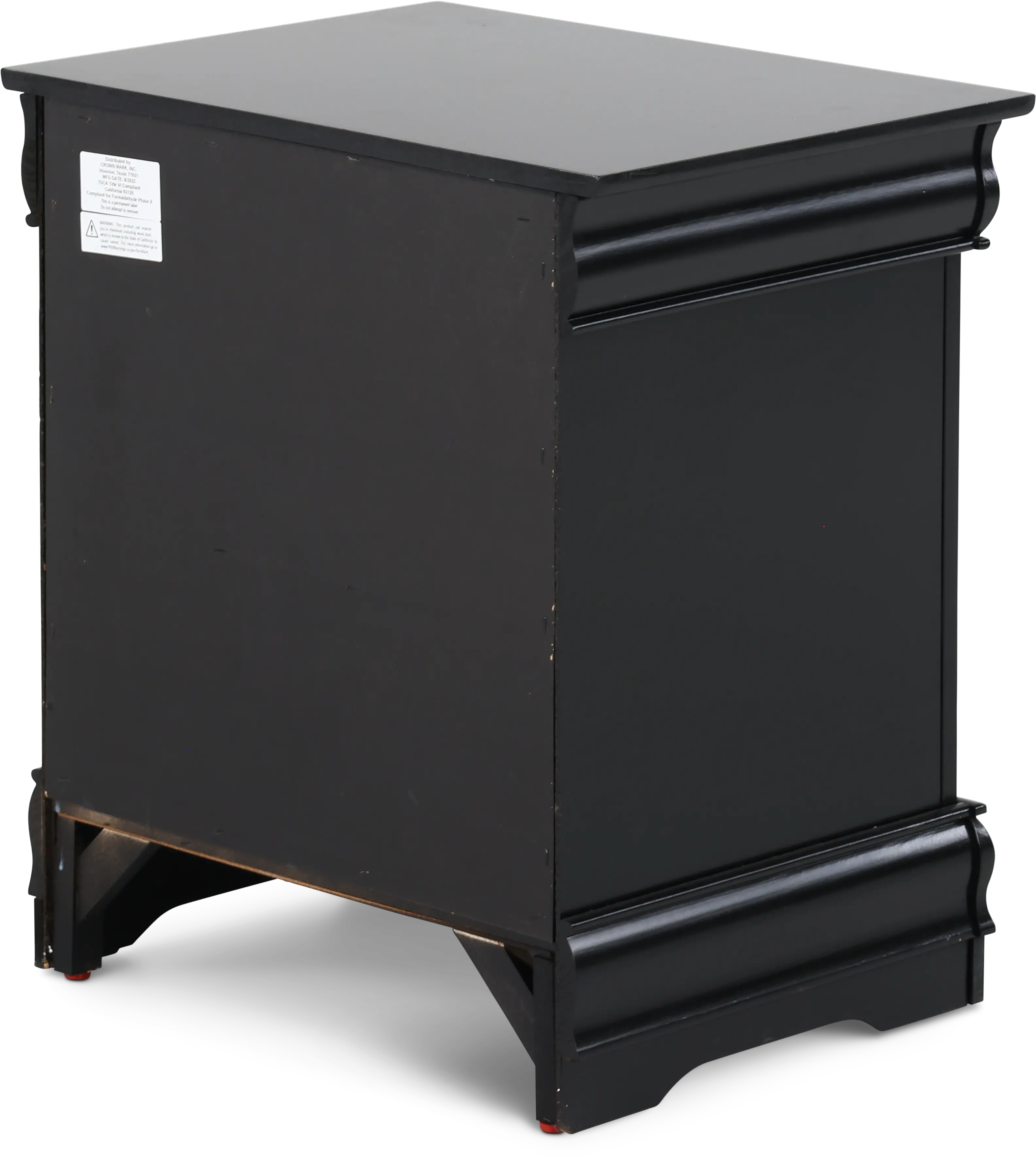Louis Black Nightstand-6