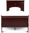 Louis Cherry Twin Sleigh Bed
