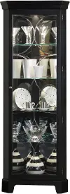 Oxford Black Corner Curio Cabinet