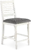 Clabria White Counter Height Stool