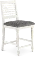 Clabria White Counter Height Stool