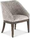732-C6501S Cascade Espresso Brown and Gray Upholstered Dining Chair