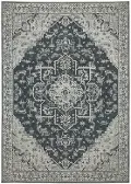 Intrigue 5 x 8 Blue and Beige Area Rug