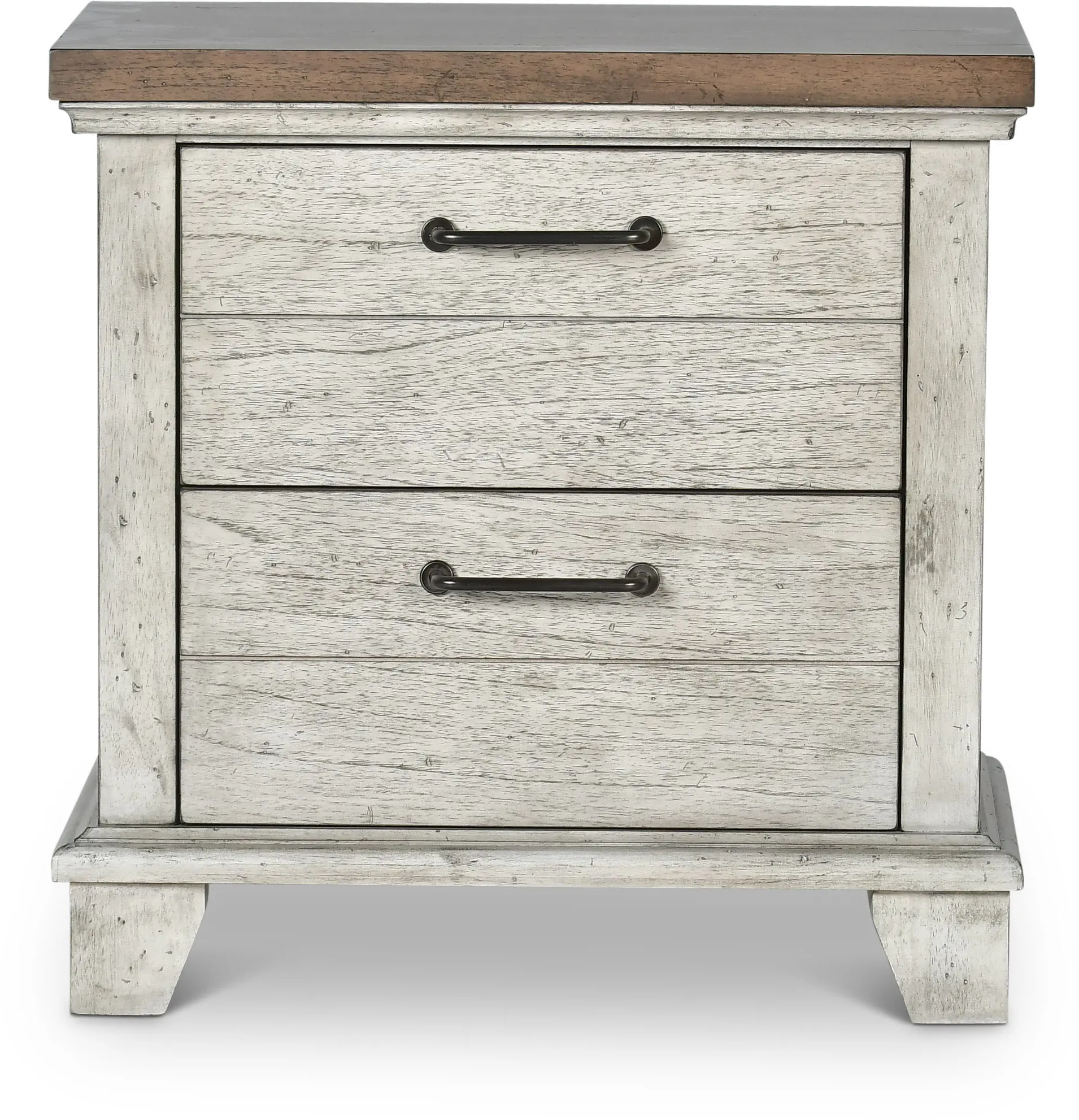 Bear Creek White Nightstand-1