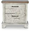 Bear Creek White Nightstand