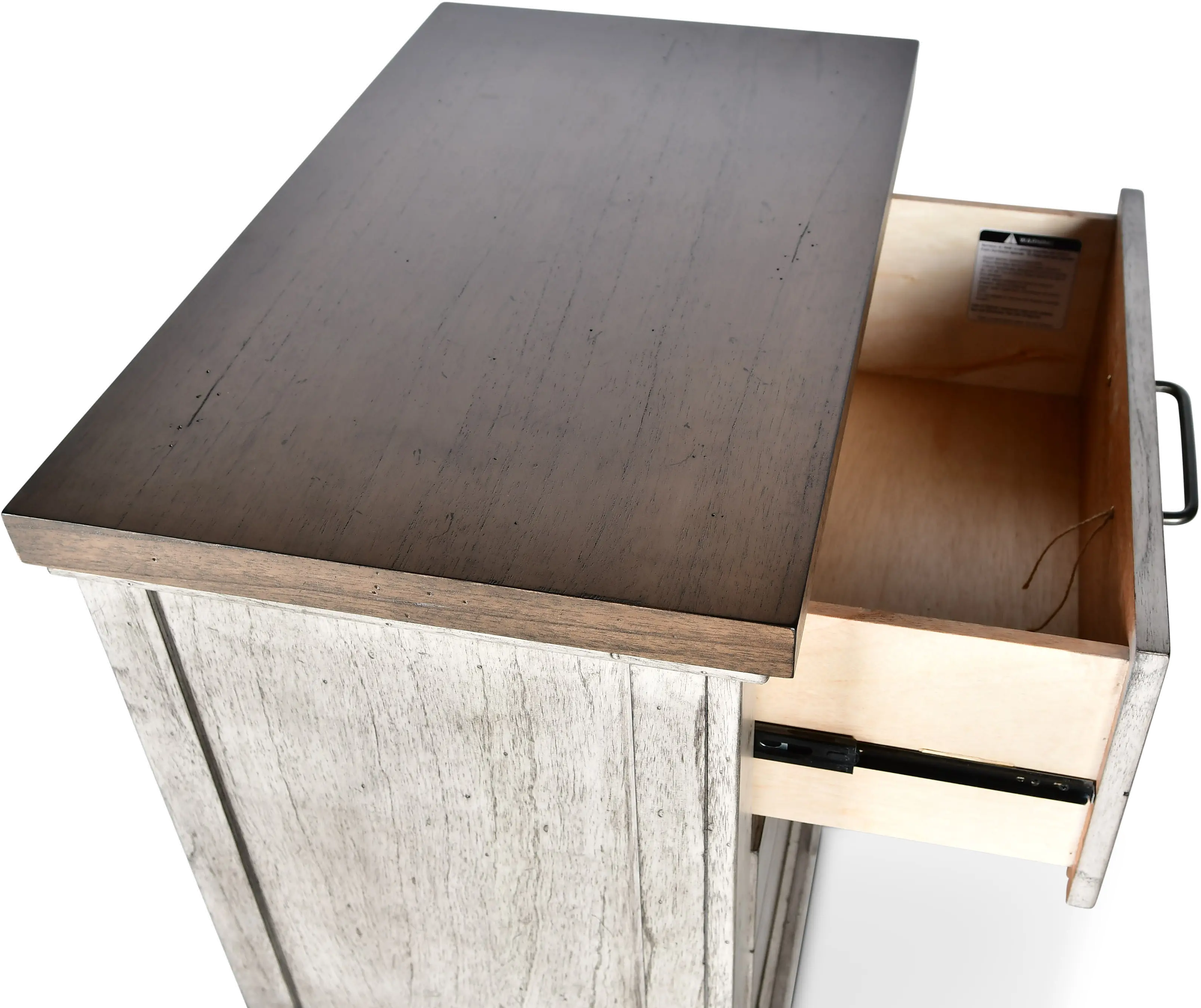 Bear Creek White Nightstand-5