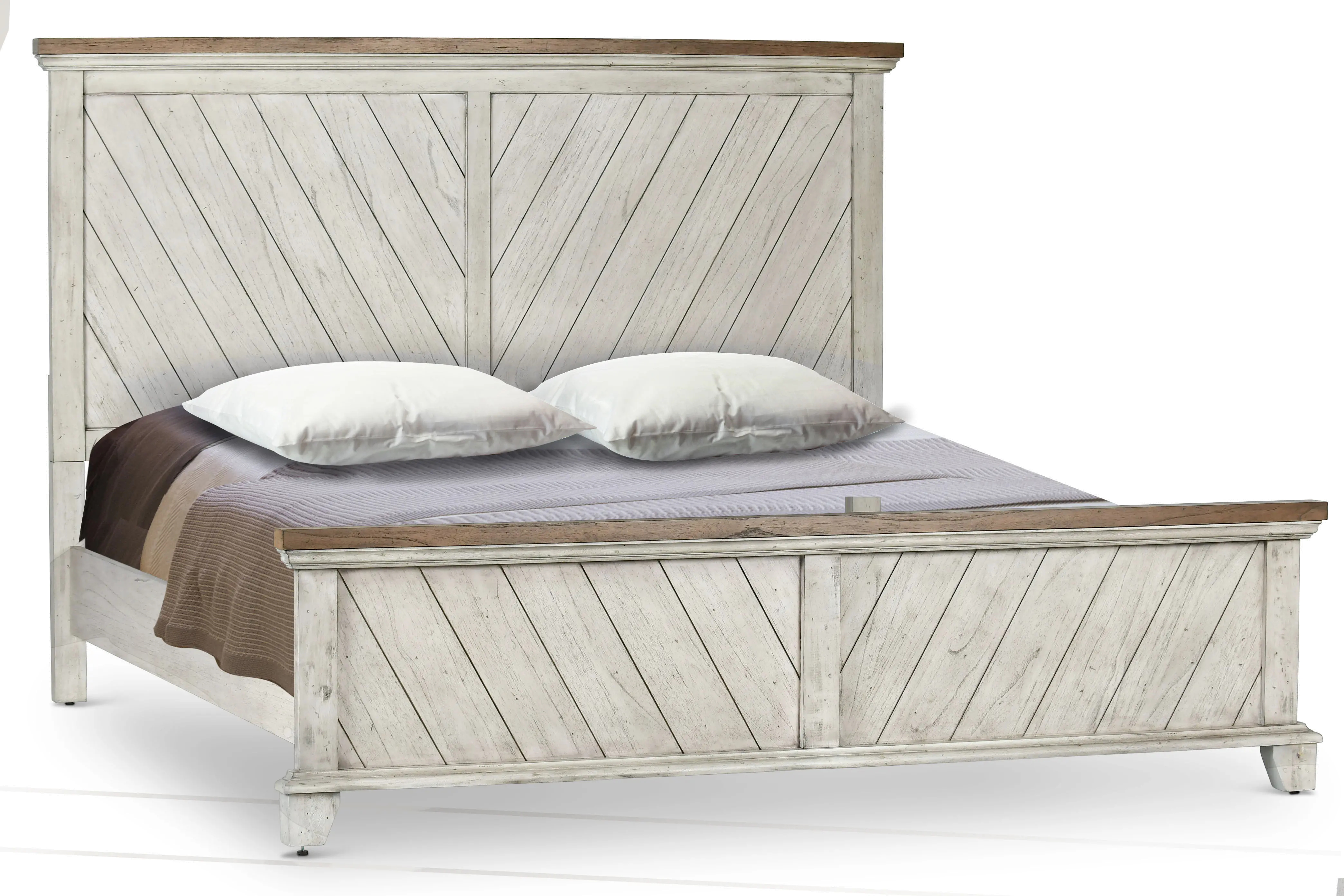 Bear Creek White Queen Bed-2