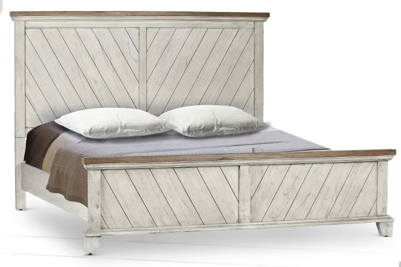 Bear Creek White Queen Bed