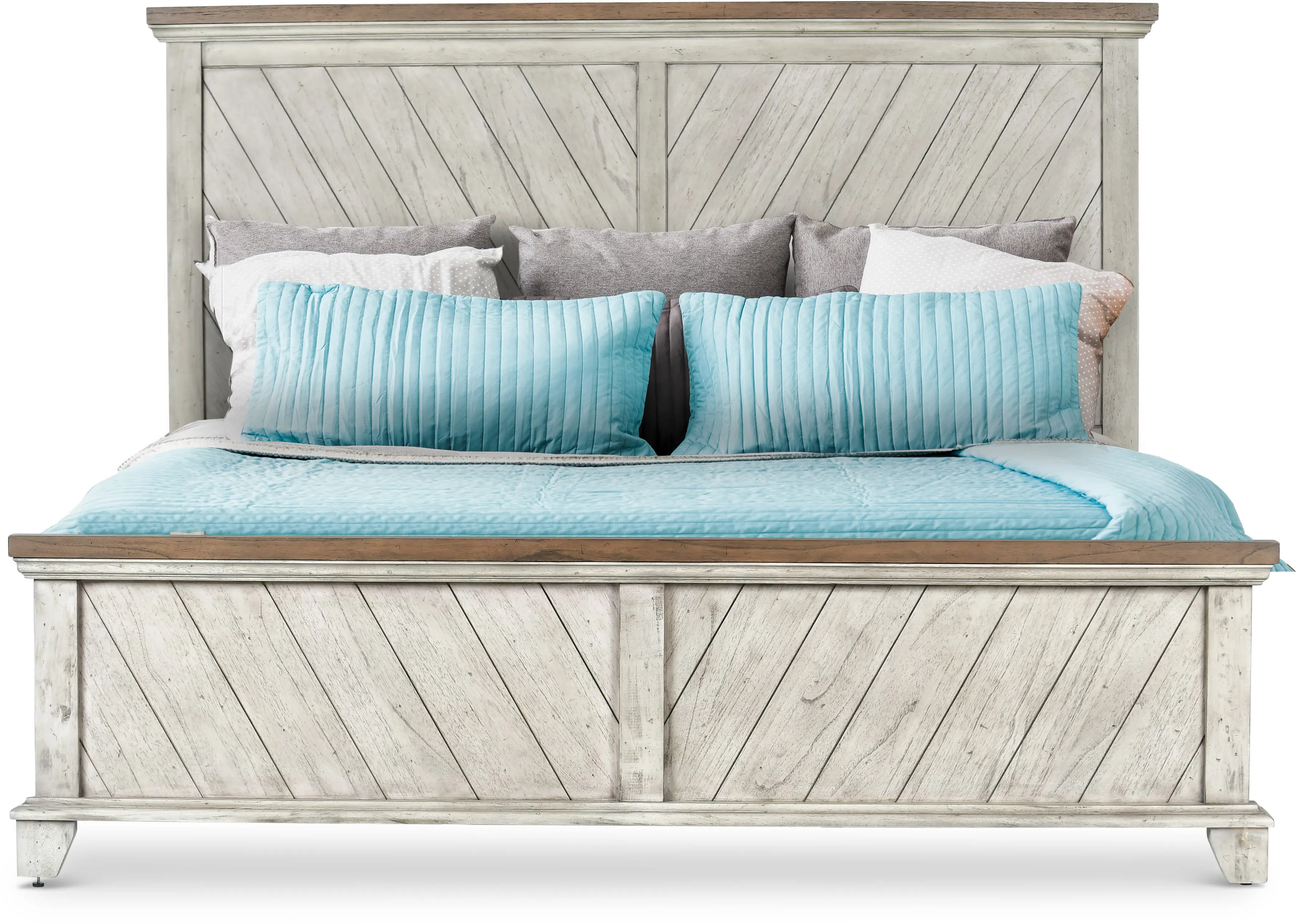 Bear Creek White Queen Bed-1