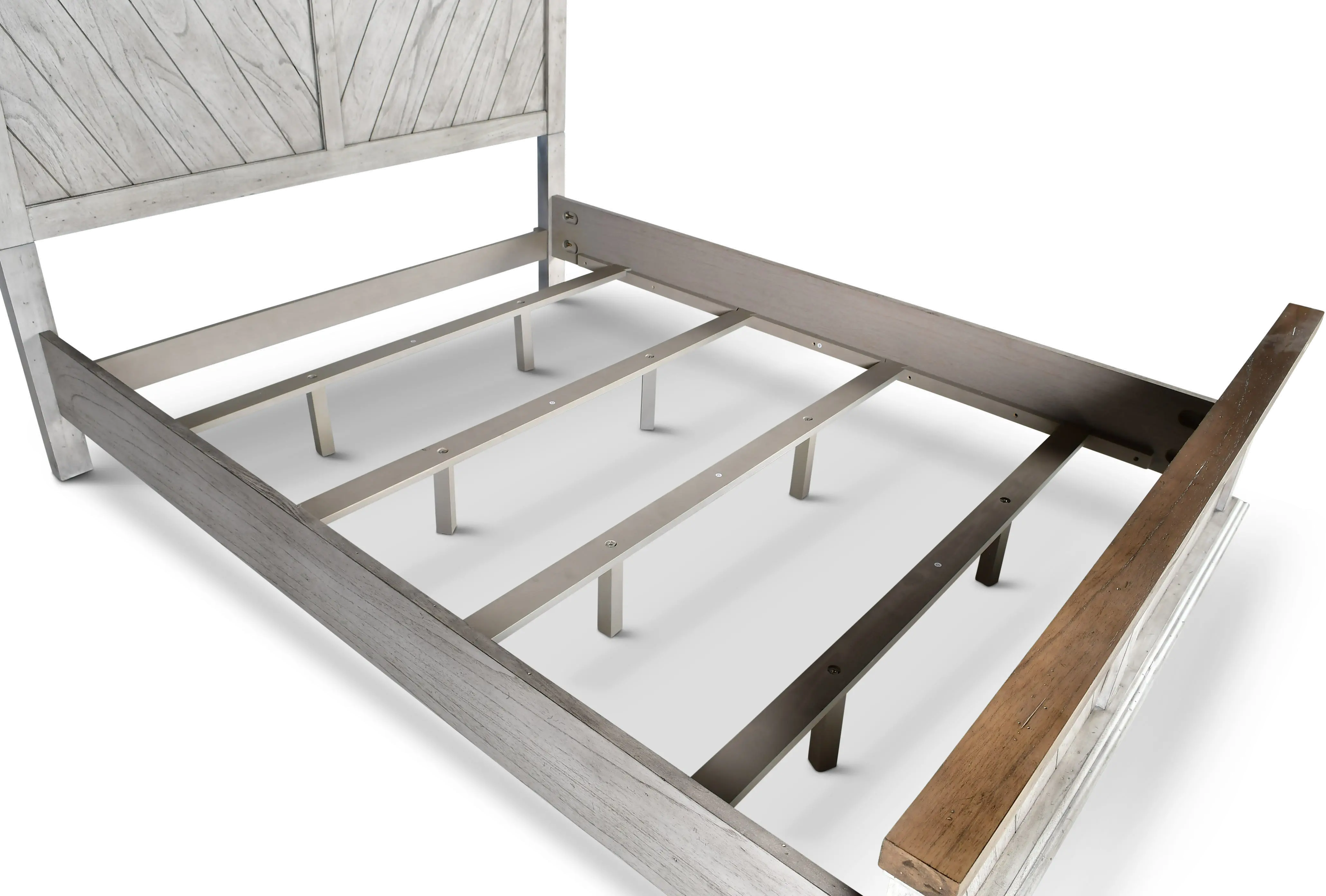 Bear Creek White Queen Bed-4