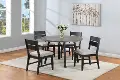 Mathis Gray and Black 5 Piece Dining Room Set