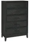 Burbank Black Chest of Drawers