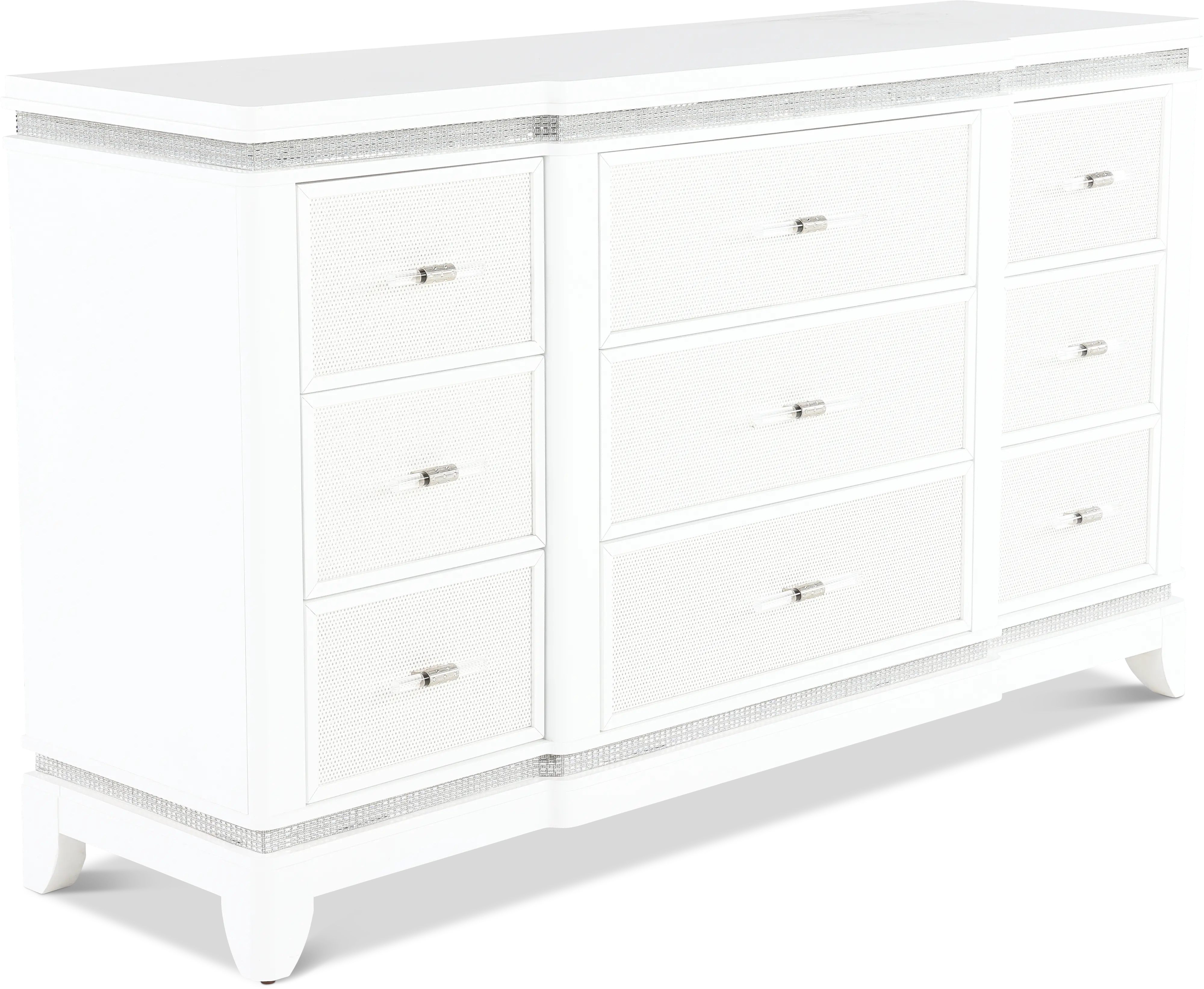 Celeste Sparkle White Dresser-4