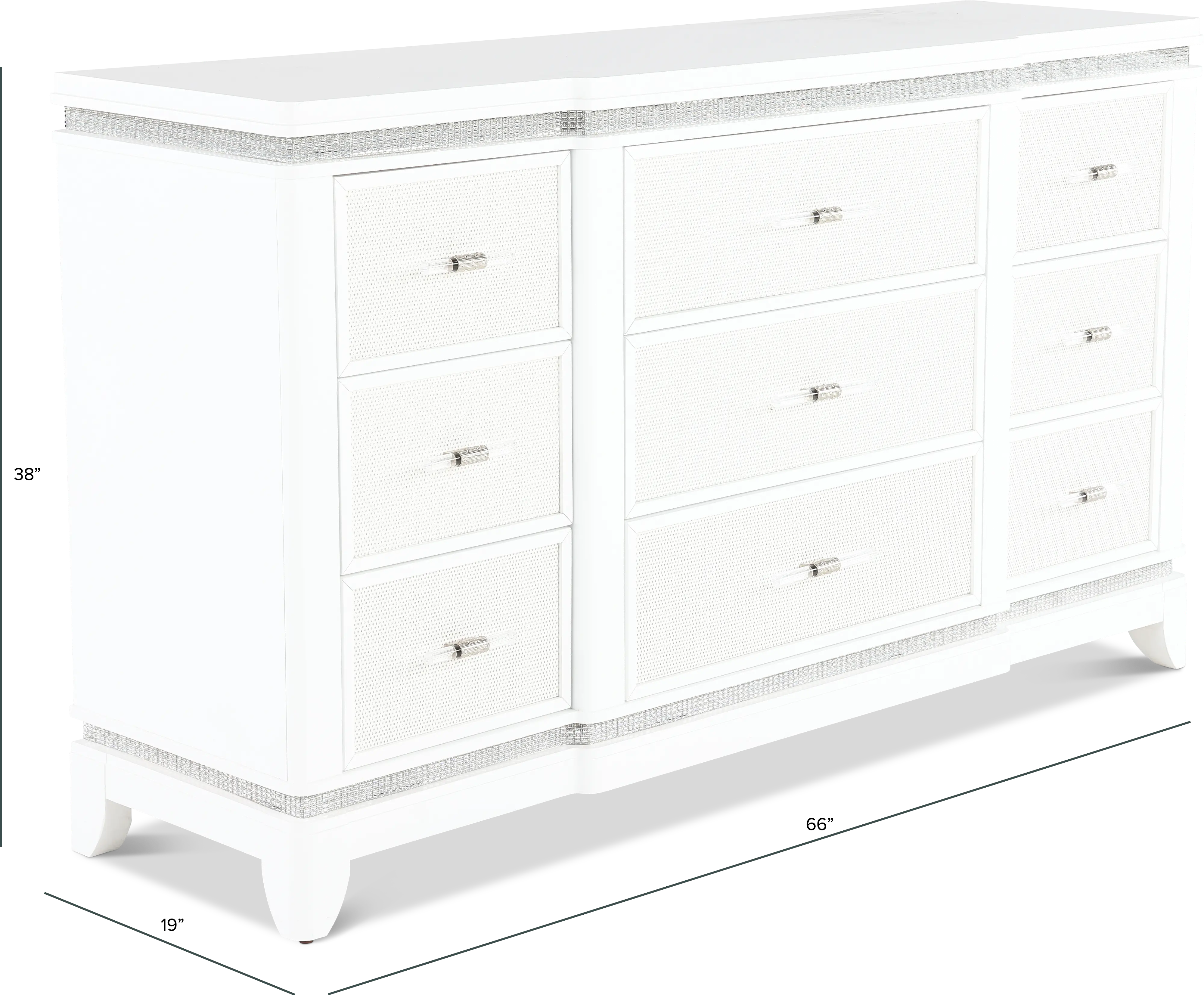Celeste Sparkle White Dresser-3