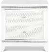 Celeste Sparkle White Nightstand