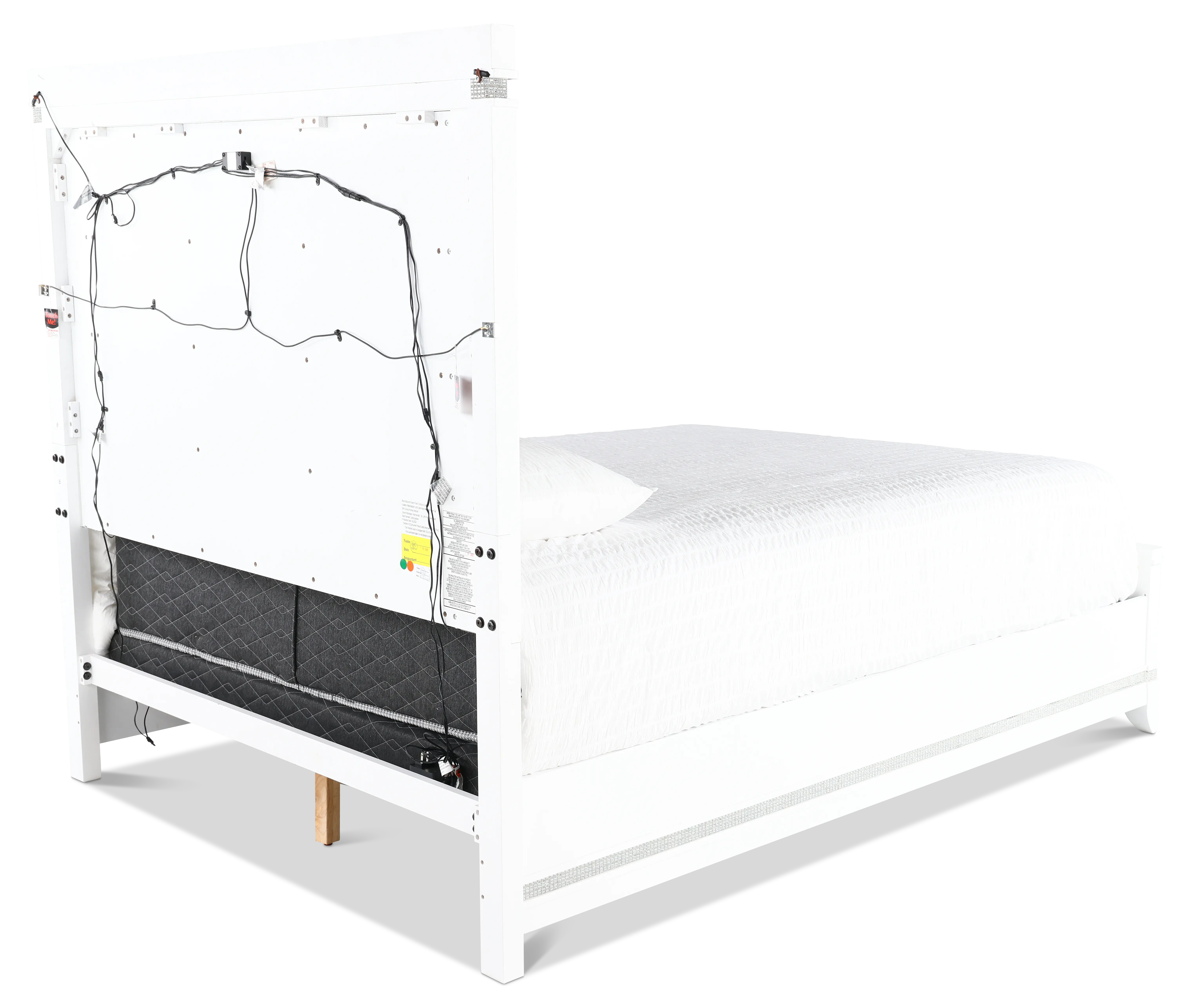 Celeste Sparkle White Queen Upholstered Bed-7