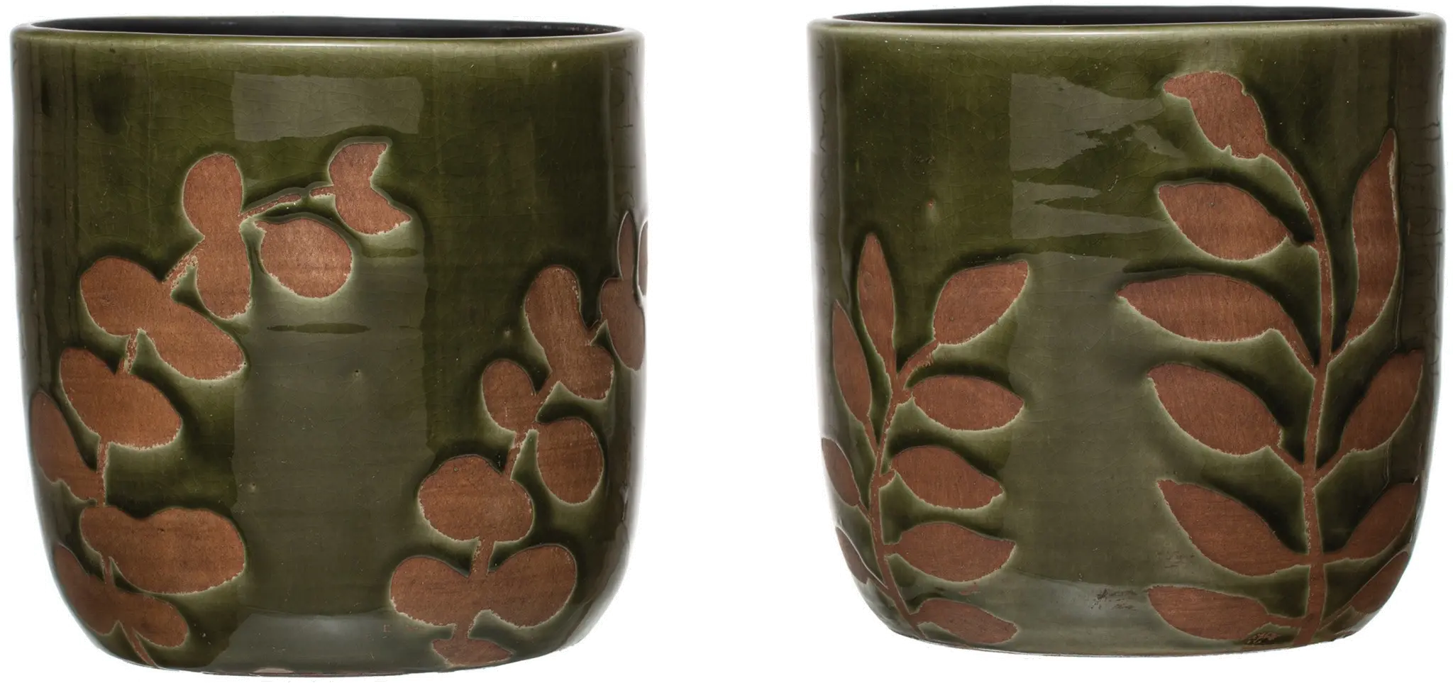 DF4785A-A/2-IND/PLNT Terracotta Assorted Green Planter-1