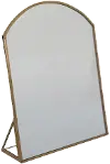 DF4352/METAL-MIRROR Creative Co-Op Brass Metal 9.75 Stand Mirror